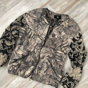 2/$20 H&M Paisley Leaf Jacket Lightweight Quilted